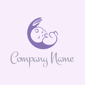 sleeping baby in arm logo - Kinderen & Kinderopvang