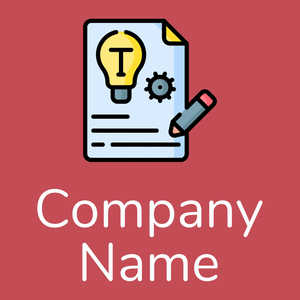 Copywriting logo on a Fuzzy Wuzzy Brown background - Negócios & Consultoria