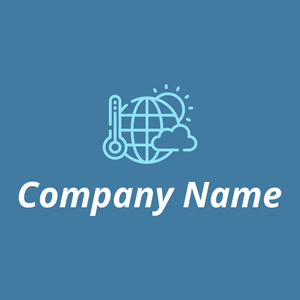 Climate logo on a Boston Blue background - Ecologia & Ambiente