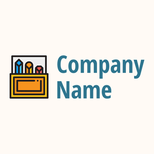Chalk box logo on a beige background - Éducation