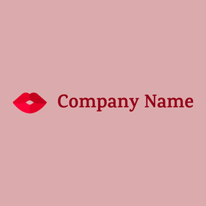 Kiss logo on a Pale Chestnut background - Moda & Beleza