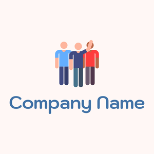 Volunteer logo on a Snow background - Abstrait