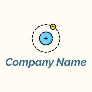 Electron logo on a Floral White background - Abstrakt