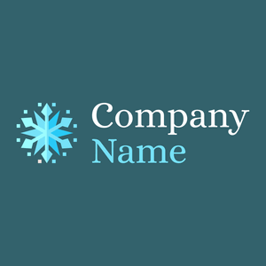 Snow flake on a Blumine background - Landscaping