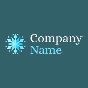 Snow flake on a Blumine background - Paysager