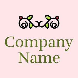 Floral design logo on a Misty Rose background - Fiori