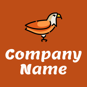 Eagle on a Harley Davidson Orange background - Dieren/huisdieren