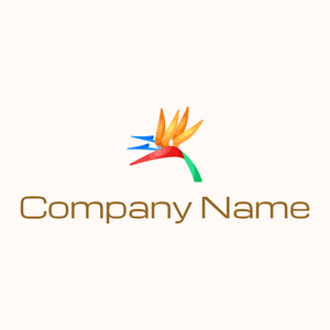 Bird of paradise logo on a Seashell background - Sommario