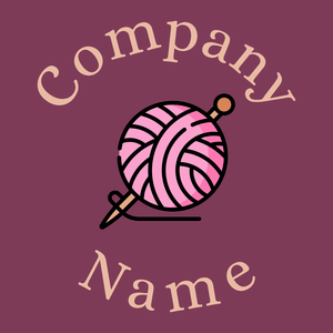 Knitting logo on a Camelot background - Entretenimento & Artes