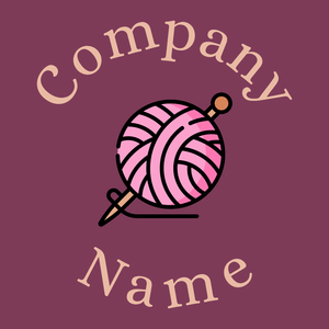 Knitting logo on a Camelot background - Arte & Entretenimiento