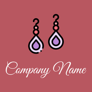 Earrings logo on a Blush background - Mode & Beauté
