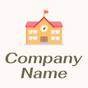 School building logo on a Seashell background - Automobili & Veicoli