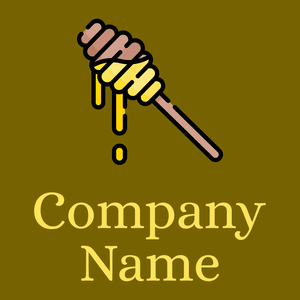 Honey logo on a Olive background - Nourriture & Boisson