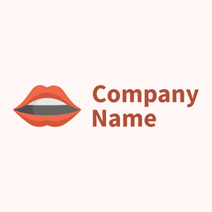 Mouth logo on a Snow background - Moda & Beleza