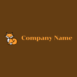 Fox logo on a Raw Umber background - Dieren/huisdieren