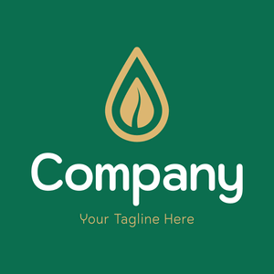 Logo of a leaf in a golden drop - Sommario