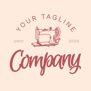 Outlined sewing machine logo - Mode & Schönheit