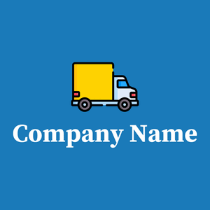 Delivery truck logo on a Denim background - Automotive & Vehicle