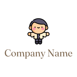 Tai chi logo on a White background - Abstrait