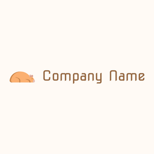 Hamster logo on a Seashell background - Animali & Cuccioli