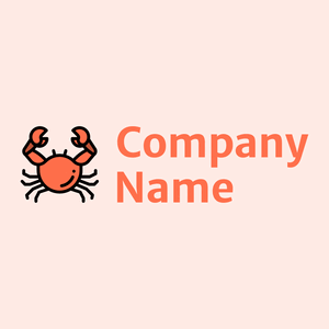 Orange Crab on a Misty Rose background - Animais e Pets
