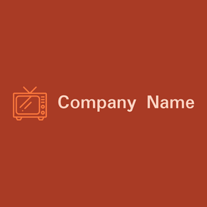 Tv logo on a Brown background - Abstrait