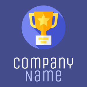 Cornflower Blue Trophy on a Jacksons Purple background - Arte & Intrattenimento