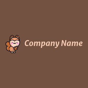 Squirrel logo on a Spice background - Animales & Animales de compañía