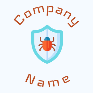 Anti virus on a Alice Blue background - Computadora