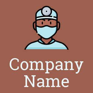 Surgeon logo on a Dark Tan background - Medical & Farmacia