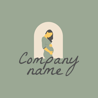 pregnant woman logo - Enfant & Garderie