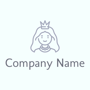 Princess logo on a Azure background - Abstrait