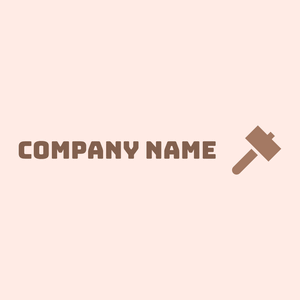 Hammer logo on a Misty Rose background - Construction & Tools