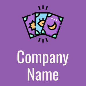 Tarot logo on a Deep Lilac background - Abstracto