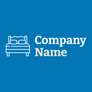 Bed on a Cerulean background - Construction & Outils