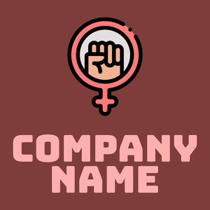 Woman logo on a Stiletto background - Comunidad & Sin fines de lucro