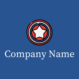 Captain america logo on a blue background - Abstracto