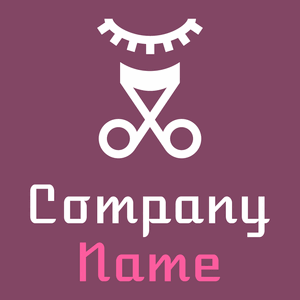 Eyelash logo on a Cannon Pink background - Moda & Belleza