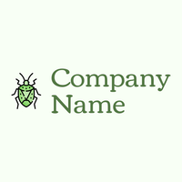 Insect logo on a Honeydew background - Umwelt & Natur