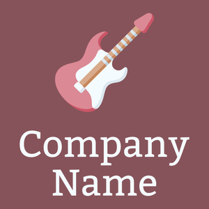 Petite Orchid Electric guitar on a Rose Taupe background - Arte & Entretenimiento