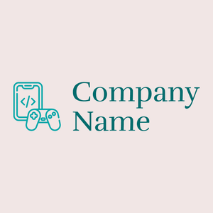 Game development logo on a Soft Peach background - Jeux & Loisirs