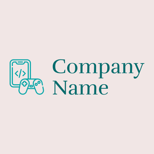 Game development logo on a Soft Peach background - Spiele & Freizeit