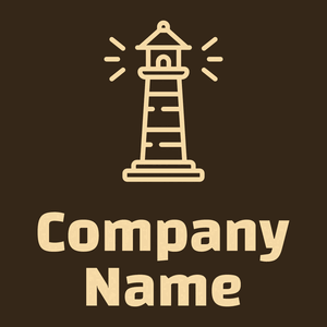 Lighthouse logo on a Brown Pod background - Arquitetura