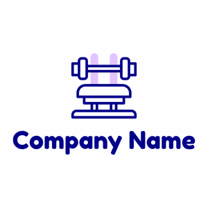 Dumbbell logo on a White background - Sport