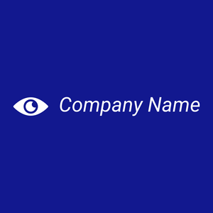 Eye logo on a Ultramarine background - Hospital & Farmácia