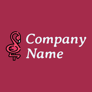 Flamingo logo on a Lipstick background - Animales & Animales de compañía