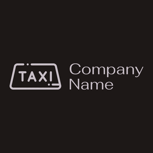 Taxi logo on a Bokara Grey background - Automobiles & Vehículos