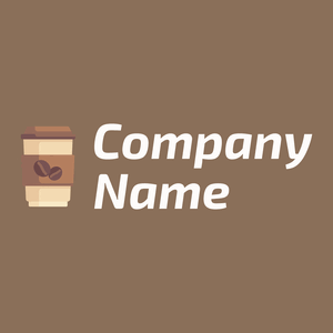 Coffee logo on a Cement background - Alimentos & Bebidas