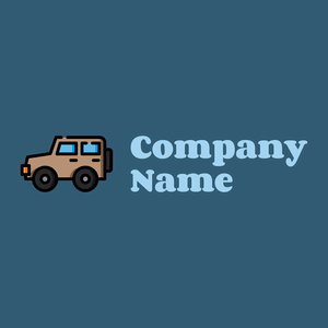 Jeep logo on a Blumine background - Automobiles & Vehículos