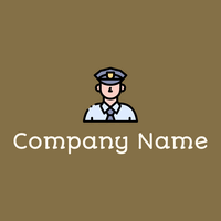 Cop logo on a Shadow background - Sécurité